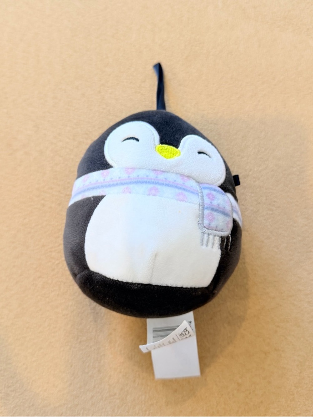 Squishmallow Plush Ornament 3.5" Luna Penguin With Scarf